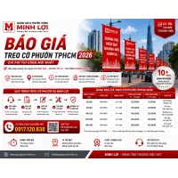 Báo Giá Treo Cờ Phướn TPHCM 2026 – Chi Phí Thi Công Mới Nhất