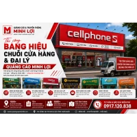 Thi công bảng hiệu chuỗi cửa hàng & đại lý - Quảng cáo minh lợi