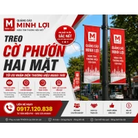 Treo Cờ Phướn Hai Mặt – Nhận Diện Thương Hiệu Ngoài Trời