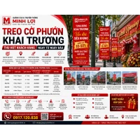 Treo Cờ Phướn Khai Trương – Thu Hút Khách Hàng Ngay Từ Ngày Đầu