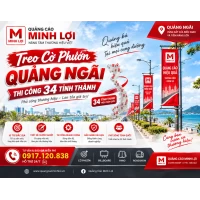 Treo Cờ Phướn Quảng Ngãi - Thi Công 34 Tỉnh Thành