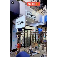 Biển Chữ Inox Phát Sáng Chàng Trai Bán Táo