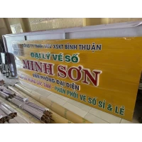 Chữ Mica Hút Nổi Trên Nền Alu