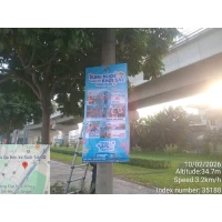 Treo cờ phướn & băng rôn tại tỉnh Hoà Bình - Quảng Bá Sự Kiện