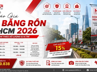 Báo Giá Treo Băng Rôn TPHCM 2026 – Chi Phí Theo Số Lượng & Vị Trí