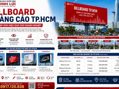 Billboard Quảng Cáo TP.HCM – Giải Pháp OOH Hiệu Quả Cho Doanh Nghiệp