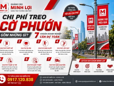 Chi Phí Treo Cờ Phướn Gồm Những Gì? 7 Khoản Doanh Nghiệp Cần Dự Toán