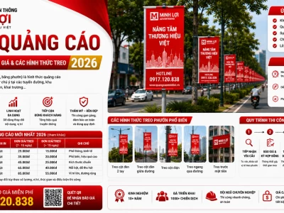 Phướn Quảng Cáo Là Gì? Báo Giá & Các Hình Thức Treo 2026