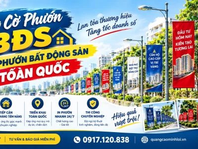 Treo Cờ Phướn BĐS - Treo Phướn Bất Động Sản Toàn Quốc