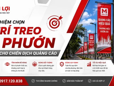 Kinh Nghiệm Chọn Vị Trí Treo Cờ Phướn Hiệu Quả Cho Chiến Dịch Quảng Cáo