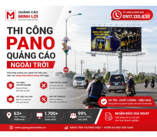 Thi Công Pano Quảng Cáo Ngoài Trời Chuyên Nghiệp Trên Toàn Quốc