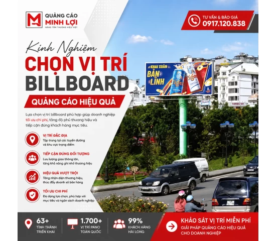Kinh Nghiệm Chọn Vị Trí Billboard Quảng Cáo Hiệu Quả Cập Nhập 2026