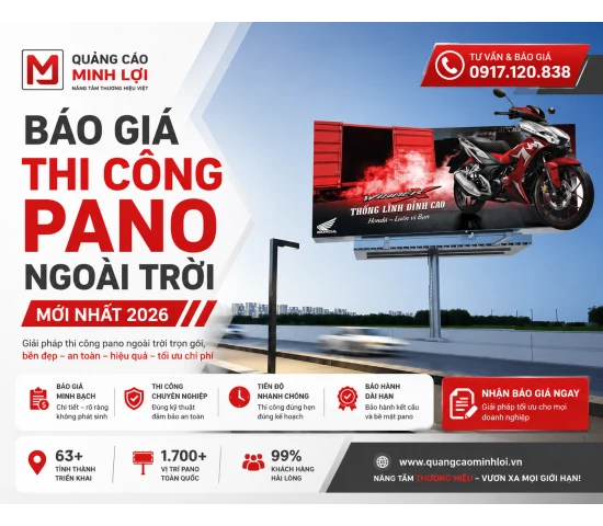 Báo Giá Thi Công Pano Quảng Cáo Ngoài Trời - Minh Lợi Advertising