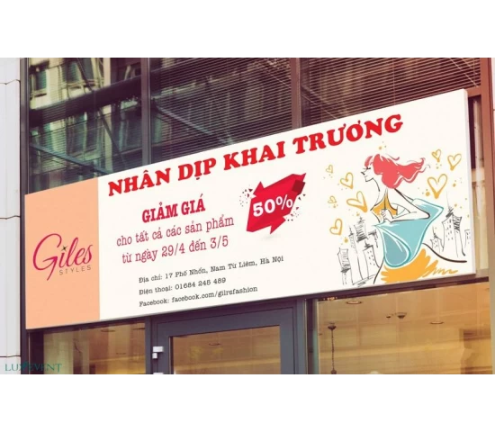 In băng rôn quảng cáo thủ đức
