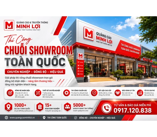 Thi Công Chuỗi Showroom Toàn Quốc Chuyên Nghiệp
