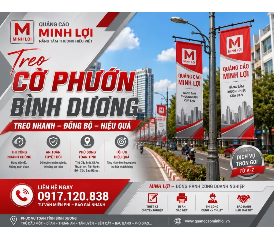 Treo Cờ Phướn Bình Dương - Chuyên Nghiệp 0917.120.838