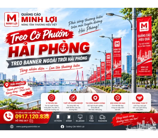 Treo Cờ Phướn Hải Phòng – Treo Banner Ngoài Trời Hải Phòng