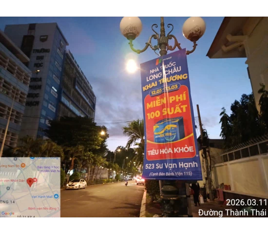 Treo Cờ Phướn Quận 10 – Treo Băng Rôn Sư Vạn Hạnh Quảng Cáo Hiệu Quả
