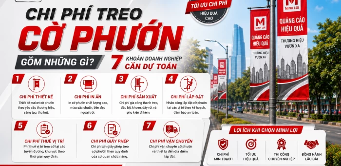 Chi Phí Treo Cờ Phướn Gồm Những Gì? 7 Khoản Doanh Nghiệp Cần Dự Toán