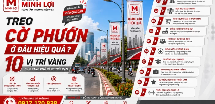 Treo Cờ Phướn Ở Đâu Hiệu Quả? 10 Vị Trí Giúp Tăng Khả Năng Tiếp Cận