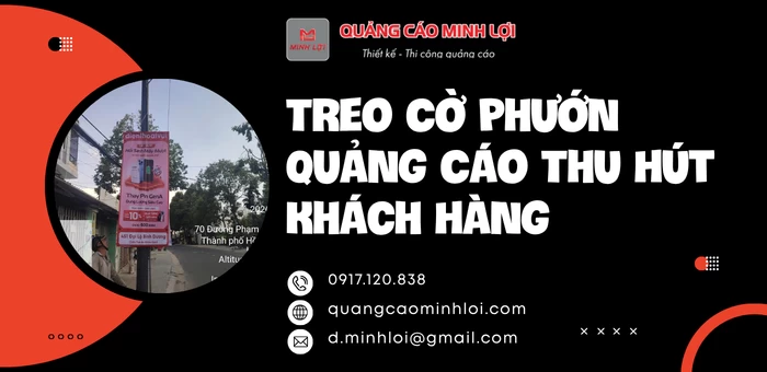 Treo Cờ Phướn Quảng Cáo Thu Hút Khách Hàng