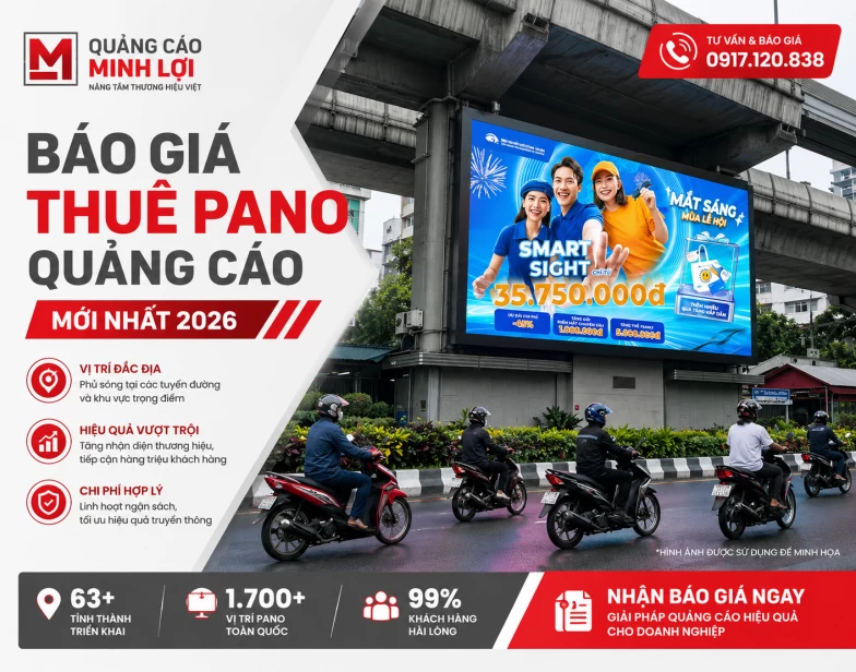 Báo Giá Thuê Pano Quảng Cáo Mới Nhất 2026