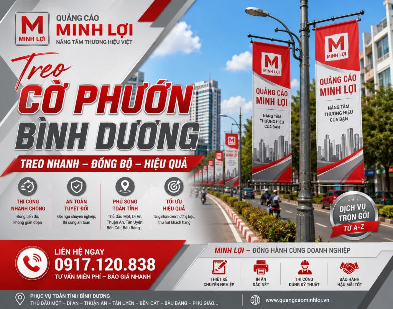 Treo Cờ Phướn Bình Dương - Chuyên Nghiệp 0917.120.838