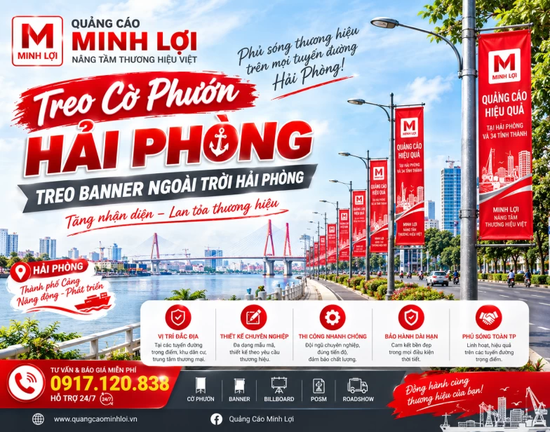 Treo Cờ Phướn Hải Phòng – Treo Banner Ngoài Trời Hải Phòng