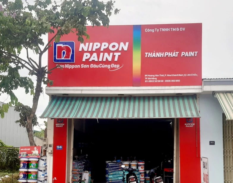 Thiết Kế Biển Hiệu Nhà Phân Phối Sơn Nippon – Thẩm Mỹ, Bền Đẹp, Chuẩn Logo