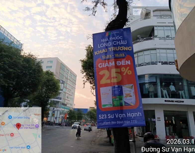 Treo Băng Rôn Quận 1 – Thi Công Nhanh, Hiển Thị Nổi Bật