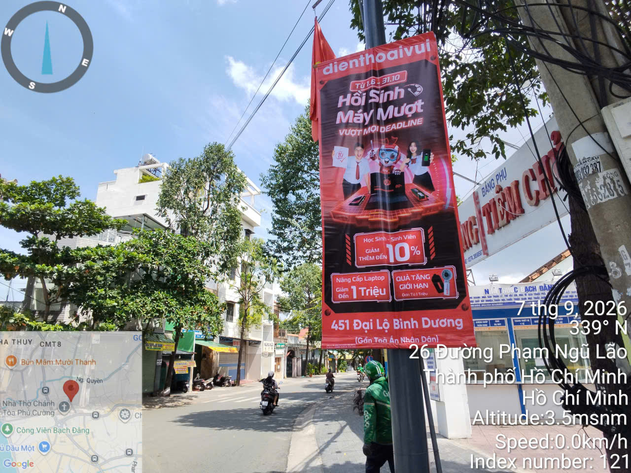 chi phí treo cờ phướn