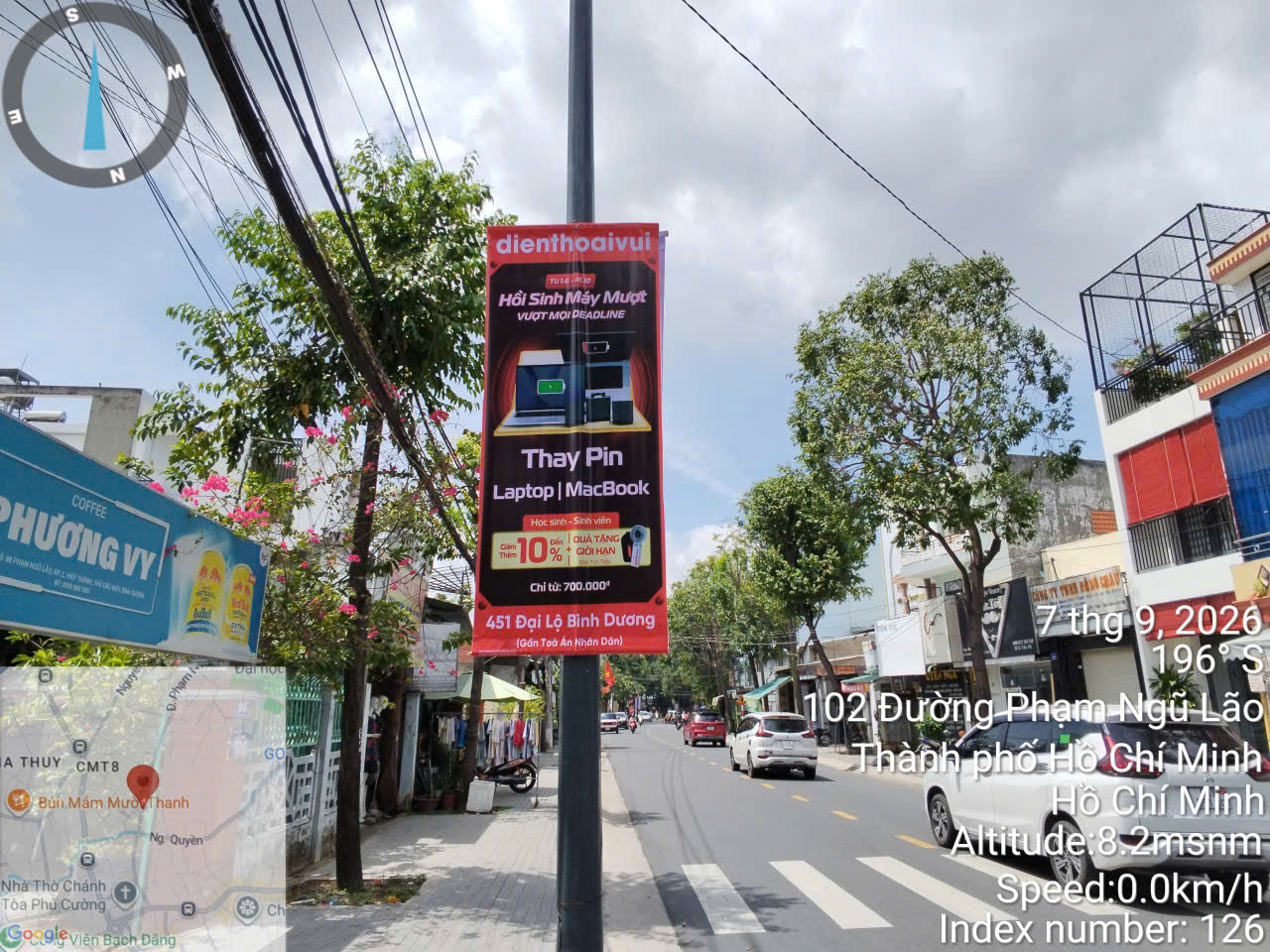 Treo cờ phướn điện thoại vui