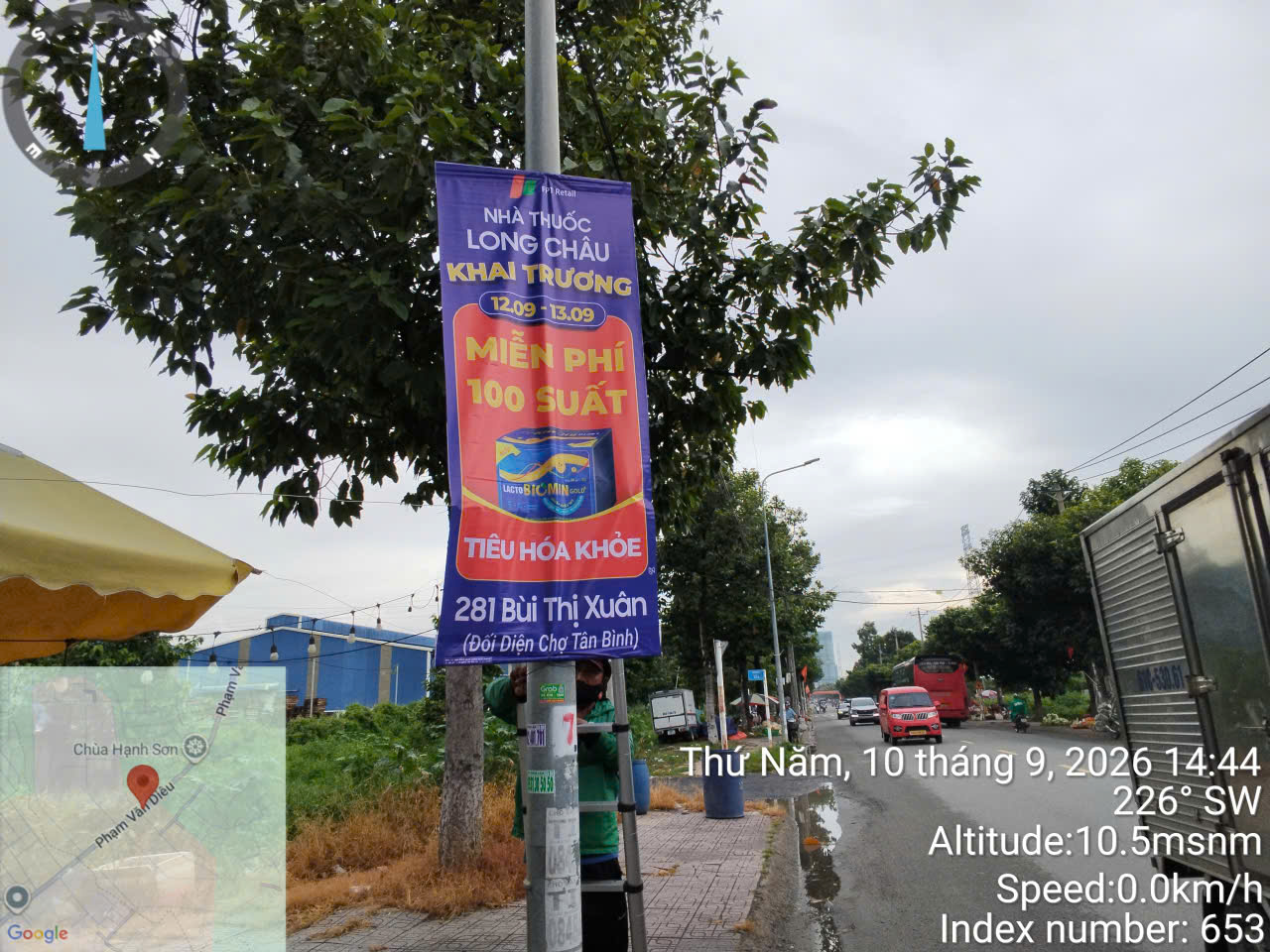Treo phướn khai trương