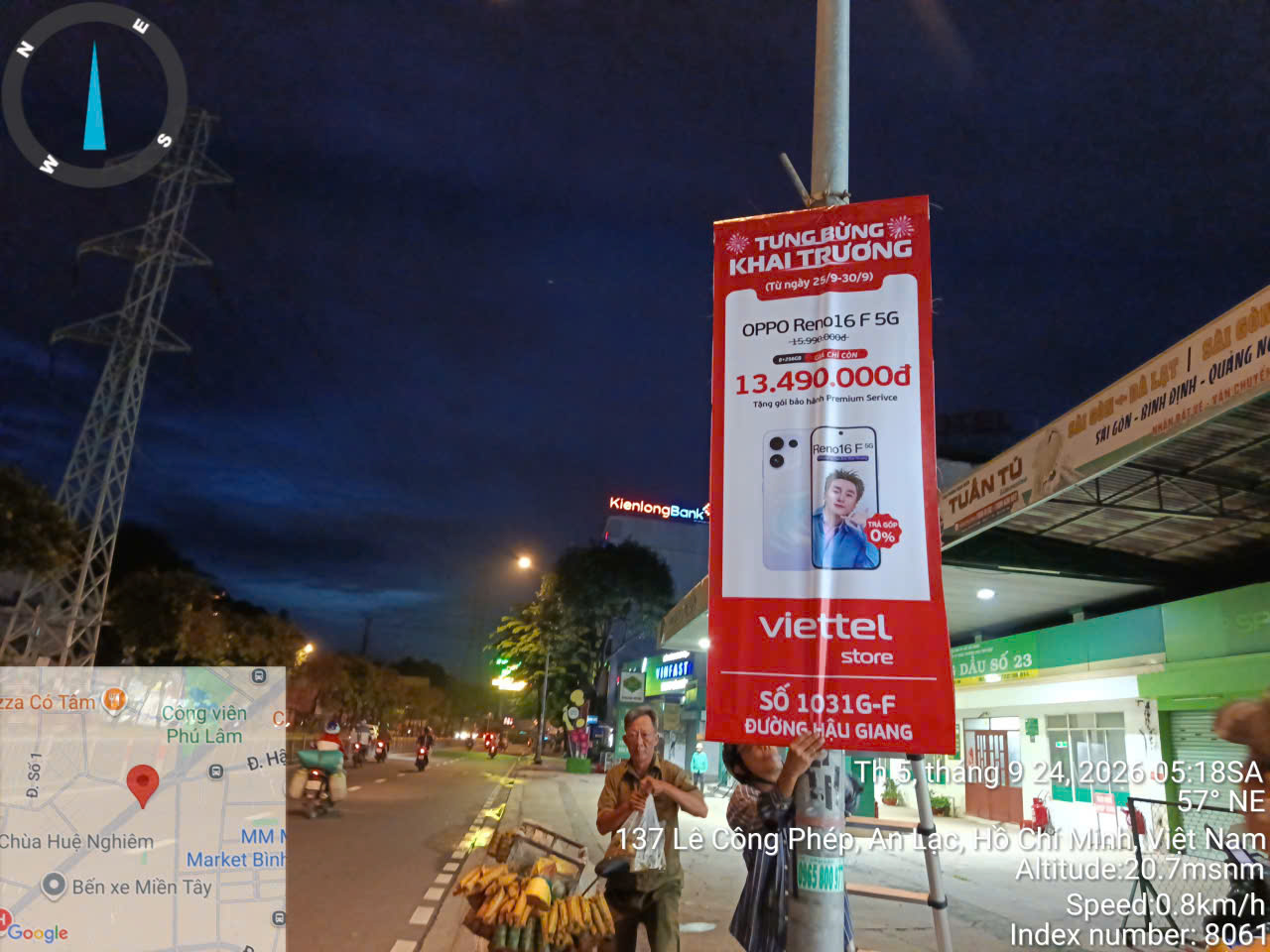 Phướn quảng cáo khai trương