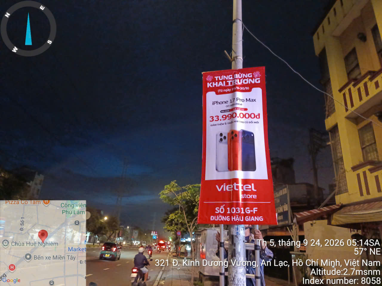 Phướn quảng cáo khai trương