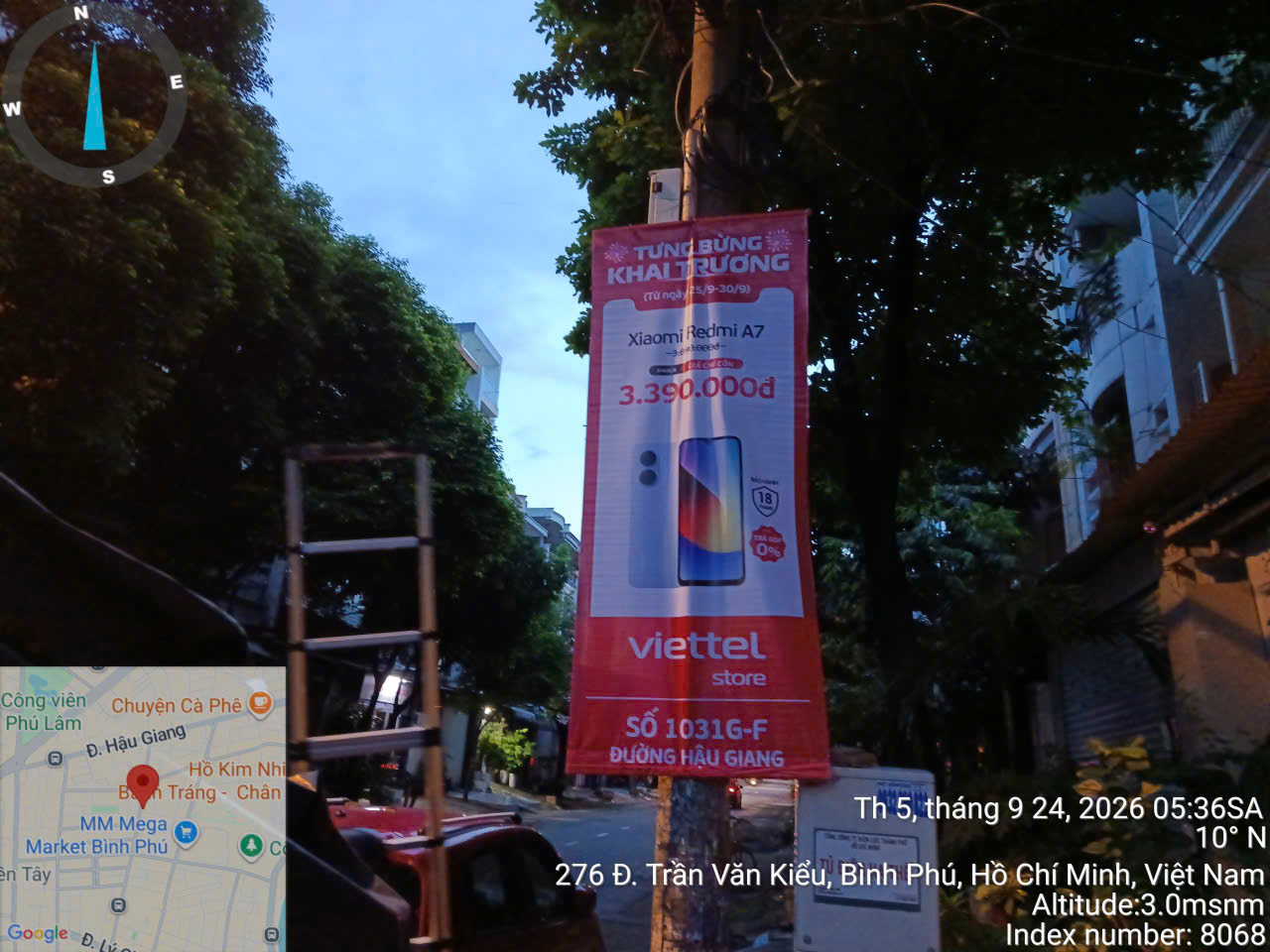 Treo phướn quảng cáo