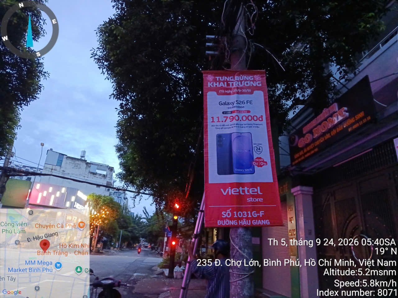 Treo phướn quảng cáo