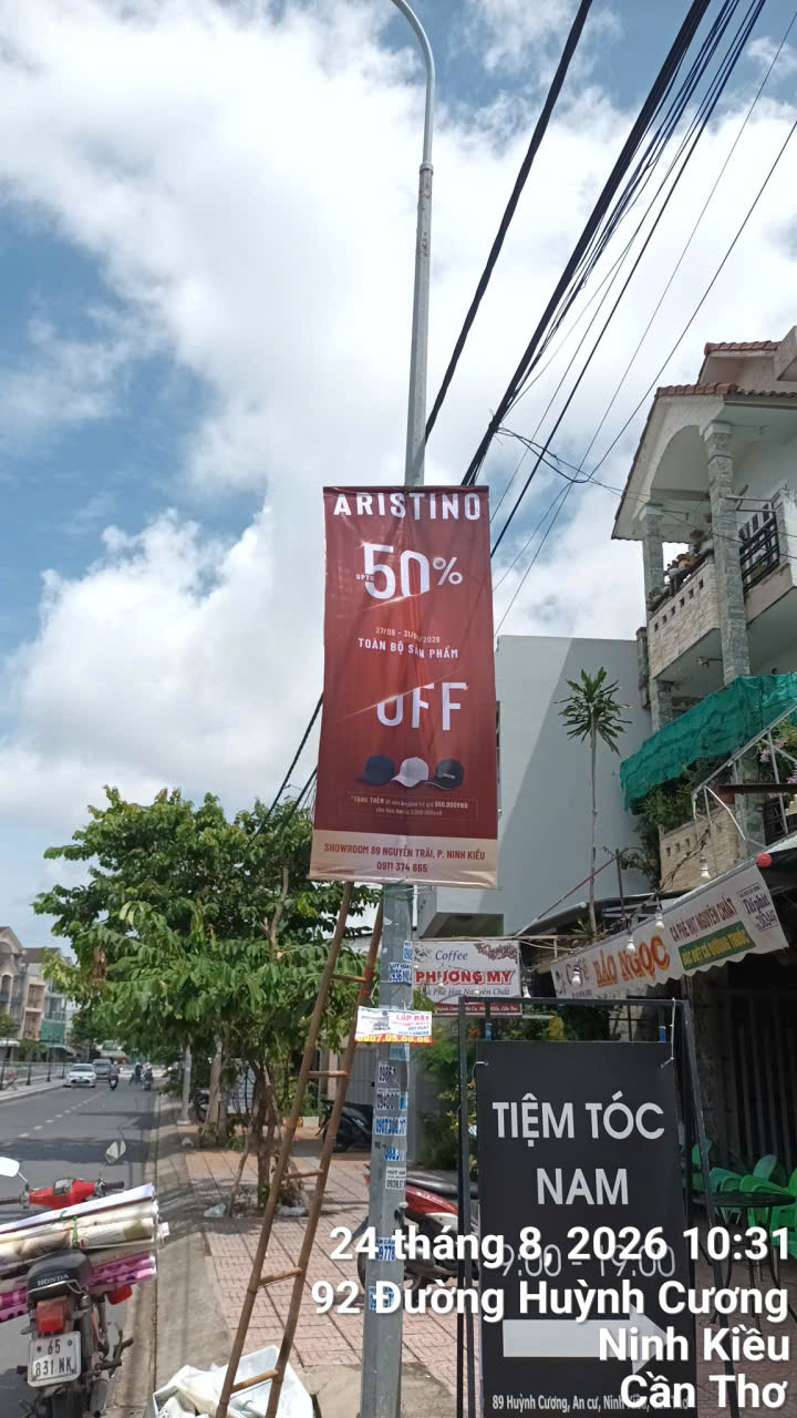 Treo cờ phướn vĩnh phúc