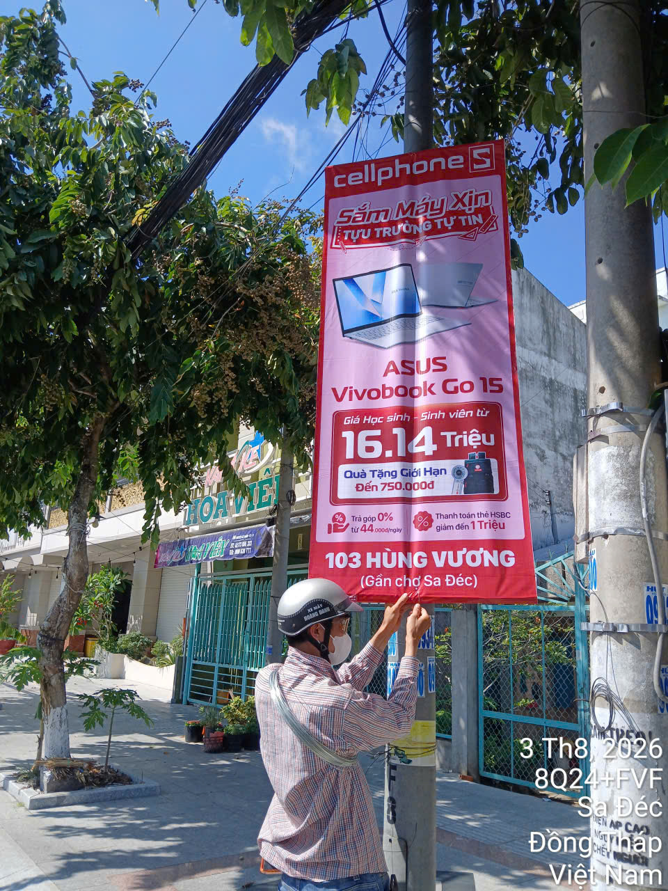 Treo cờ phướn gia lâm