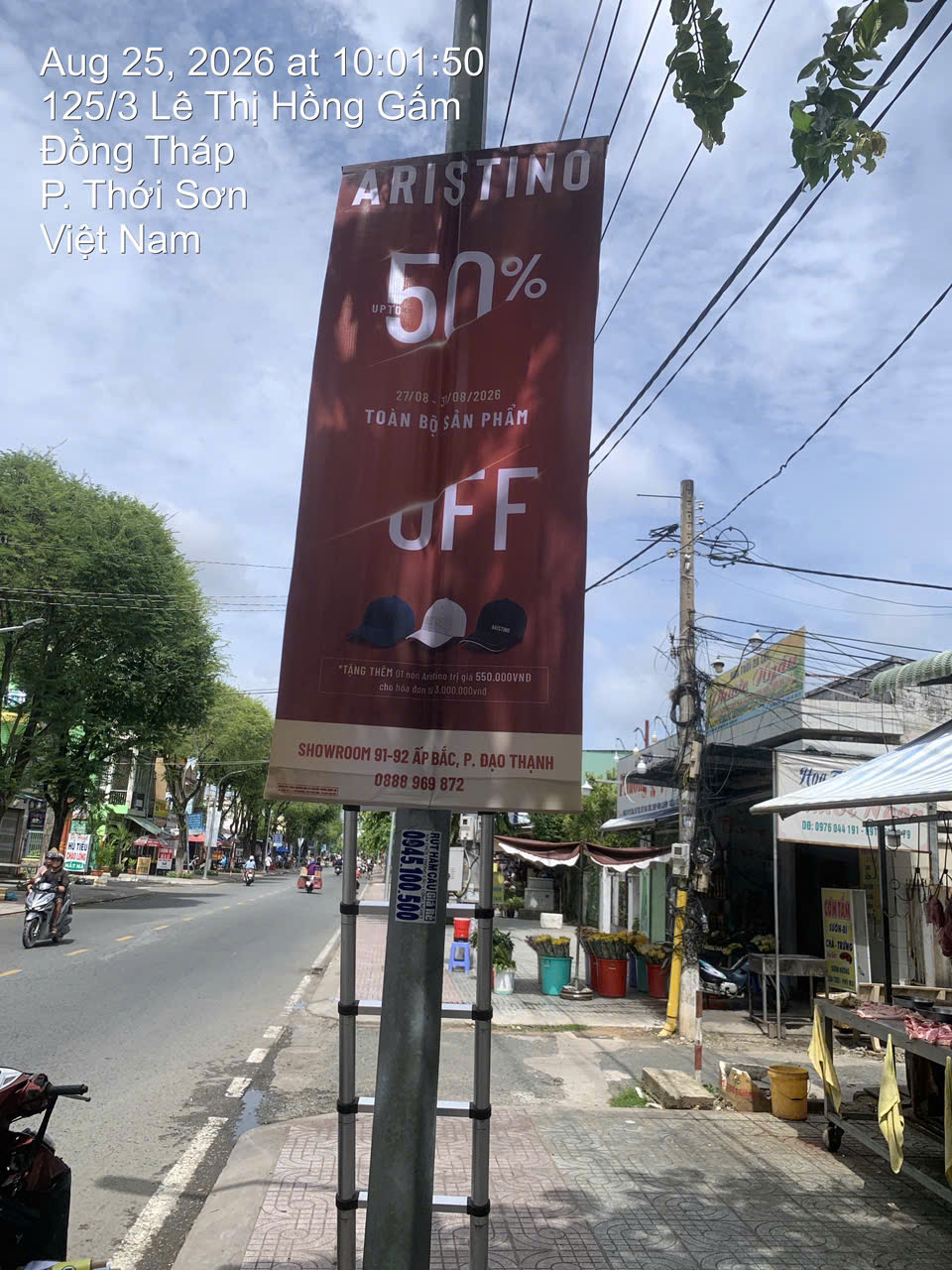 treo cờ phướn miền bắc
