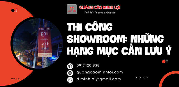 Tầm nhìn chiến lược khi thi công showroom hiện đại