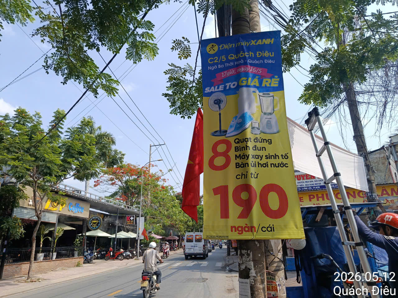 Treo cờ phướn quảng ngãi