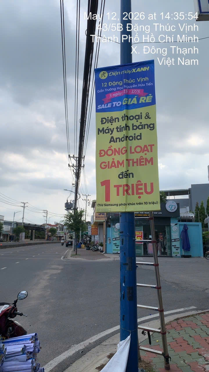 Treo cờ phướn phường tây hồ