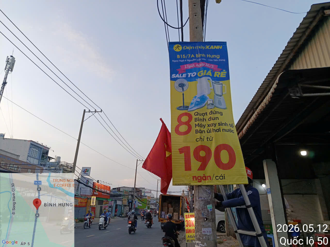 Treo cờ phướn quảng ngãi