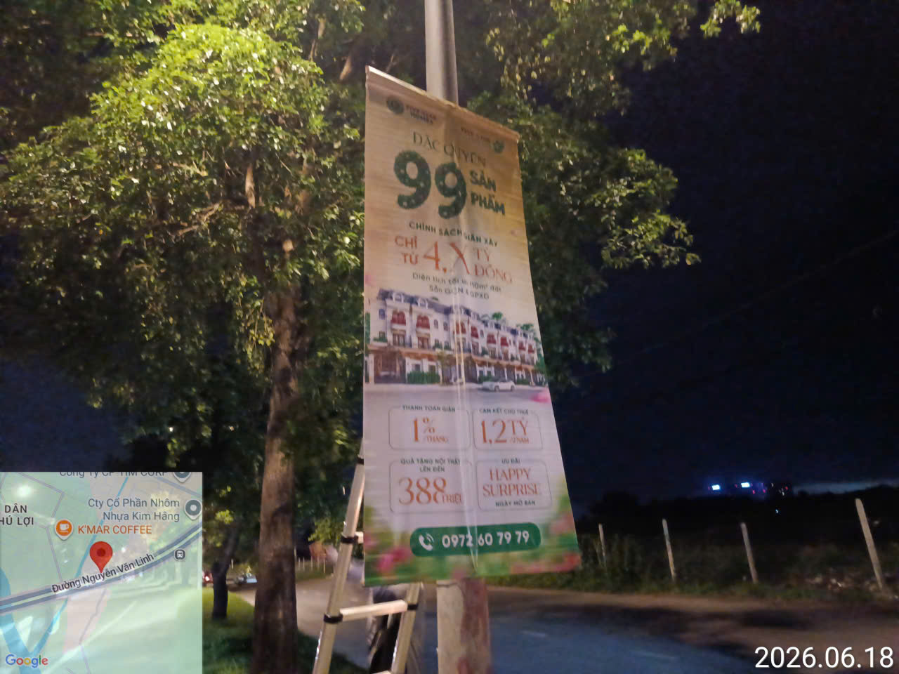 Vị trí treo cờ phướn 