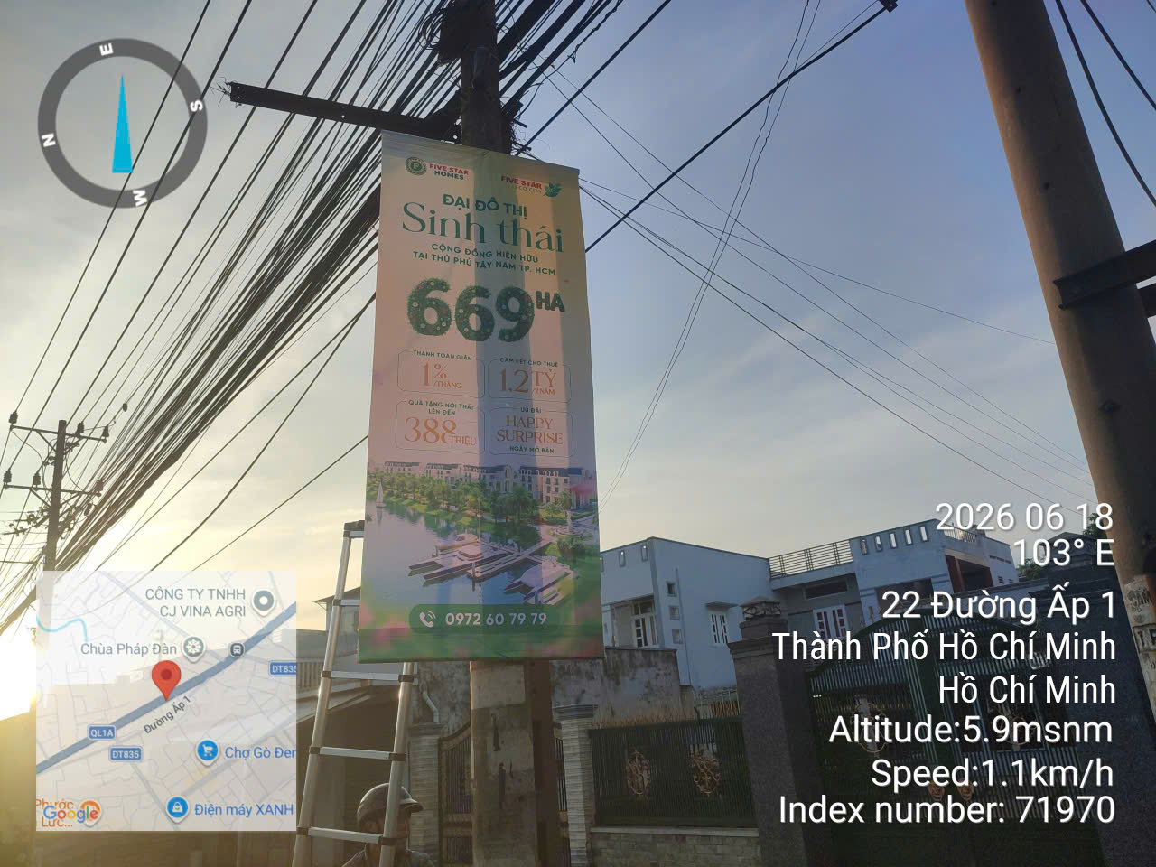 Treo cờ phướn bình dương