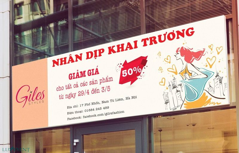 In băng rôn quảng cáo thủ đức