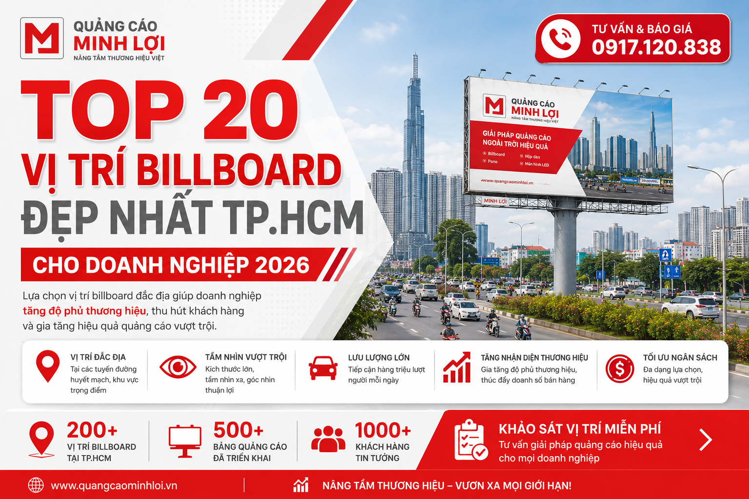 Billboard quảng cáo TP.HCM trên tuyến đường lớn