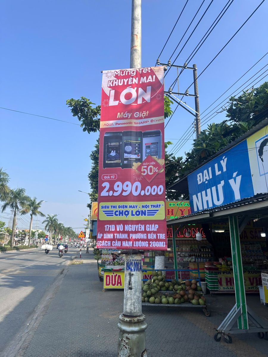 Treo cờ phướn Bắc Kạn thực tế