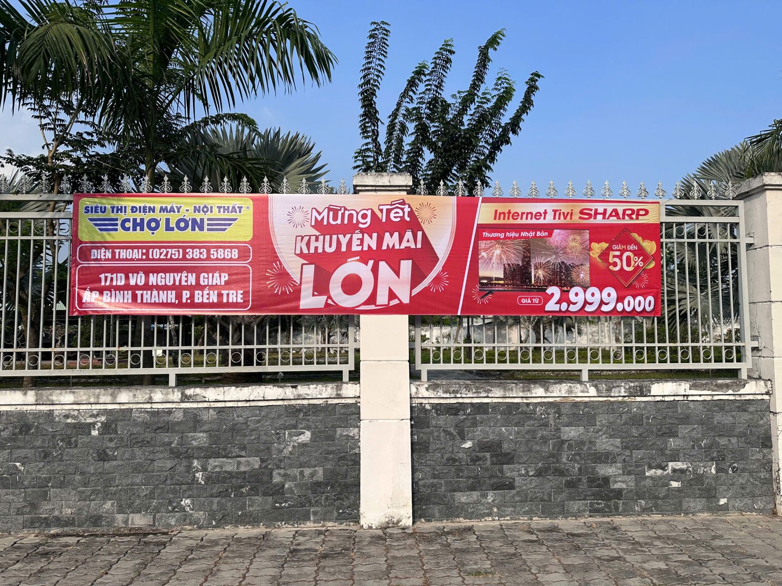 Treo băng rôn Thái Nguyên quảng cáo